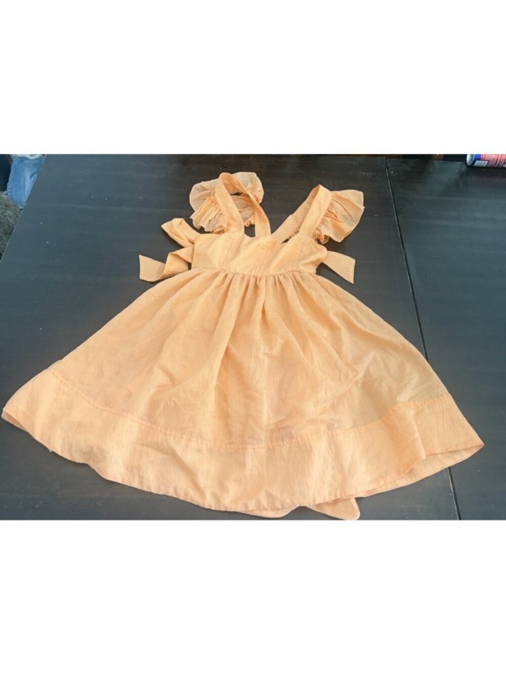 Women’s Mable Orange Cross Back Dress Medium